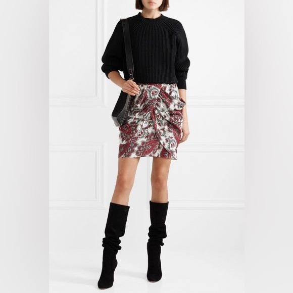 Isabel Marant Fall 2018 Collection Tilena Paisley Skirt FR36/US4 - Picture 8 of 8